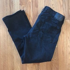 American Eagle slim straight black jeans.